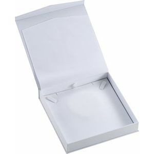White Layout Necklace Box with White Interior
