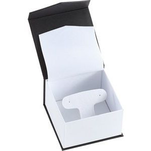 Black T-Pad Earring/Pendant Box with White Interior