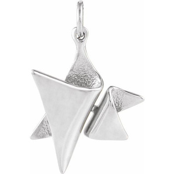 Sterling Silver 19x17 mm Star of David Pendant