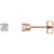 Sterling Silver 2.5 mm Round Cubic Zirconia Earrings