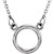 Sterling Silver Tiny Posh® Circle 16-18" Necklace