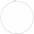 Rhodium-Plated Sterling Silver 1 mm Solid Cable 20" Chain