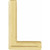 14K Yellow Single Initial L Earring