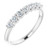 14K White 3/8 CTW Natural Diamond Anniversary Band