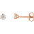 14K Rose 1/5 CTW Natural Diamond Stud Earrings