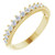 14K Yellow 1/2 CTW Natural Diamond Anniversary Band