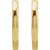 14K Yellow Hinged 15 mm Hoop Earrings