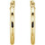 14K Yellow Tube 20 mm Hoop Earrings