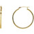 14K Yellow Tube 30 mm Hoop Earrings