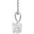 Sterling Silver Oval Gemstone Necklace