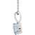 Sterling Silver Oval Gemstone Necklace