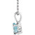 Sterling Silver Oval Gemstone Necklace