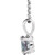 Sterling Silver Oval Gemstone Necklace