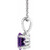 Sterling Silver Oval Gemstone Necklace