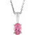 Sterling Silver Oval Gemstone Necklace