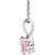 Sterling Silver Oval Gemstone Necklace