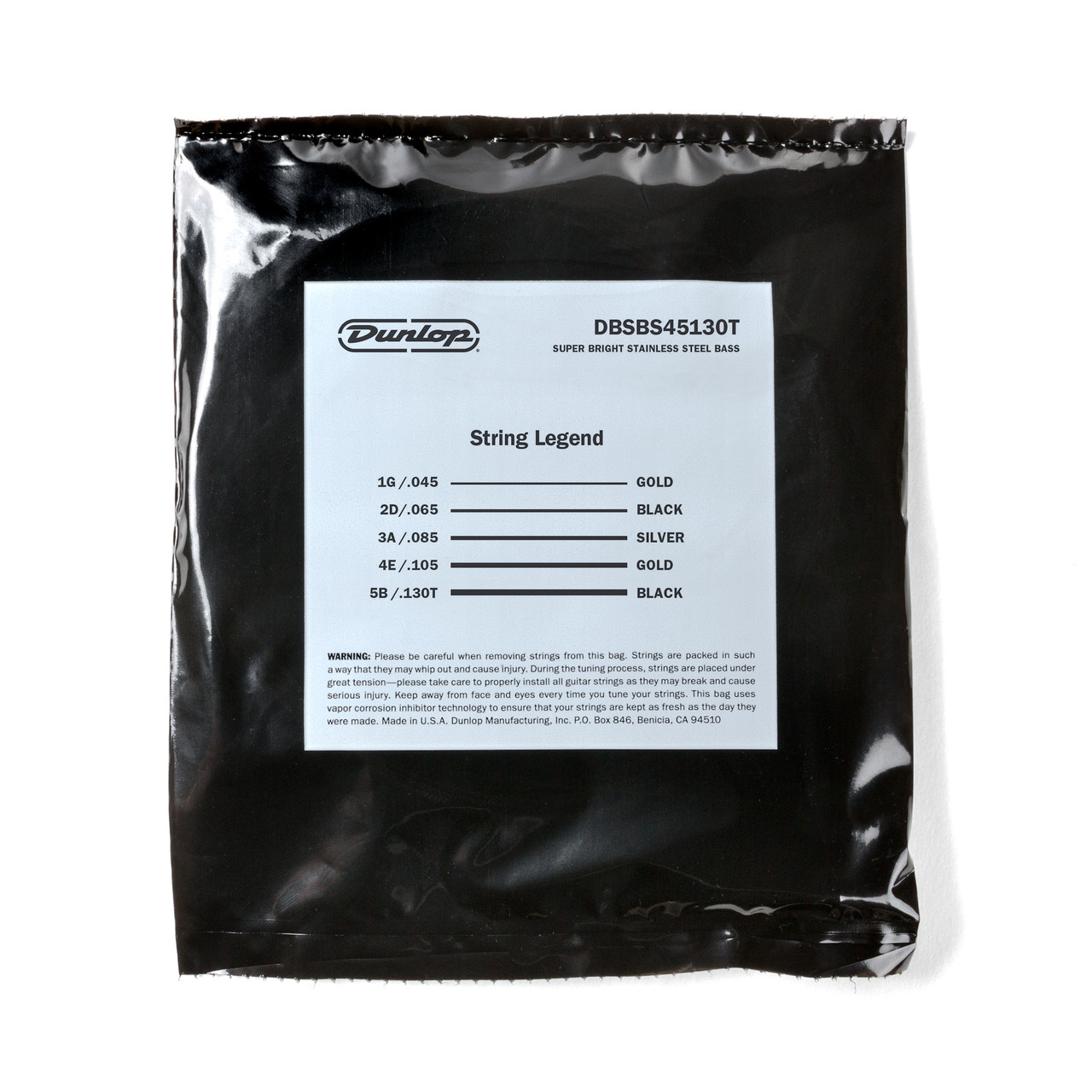 SUPER BRIGHT STAINLESS STEEL TAPERED BASS STRINGS 45-130 | 5