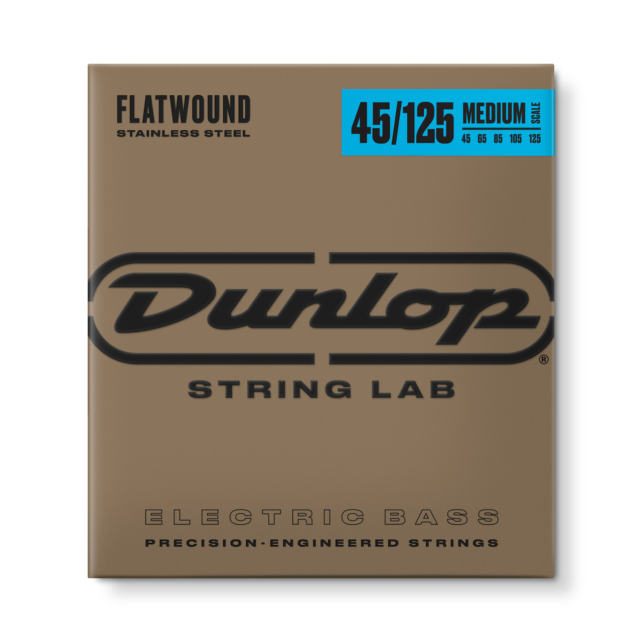 STAINLESS STEEL FLATWOUND MEDIUM SCALE BASS STRINGS 45125 5STRING