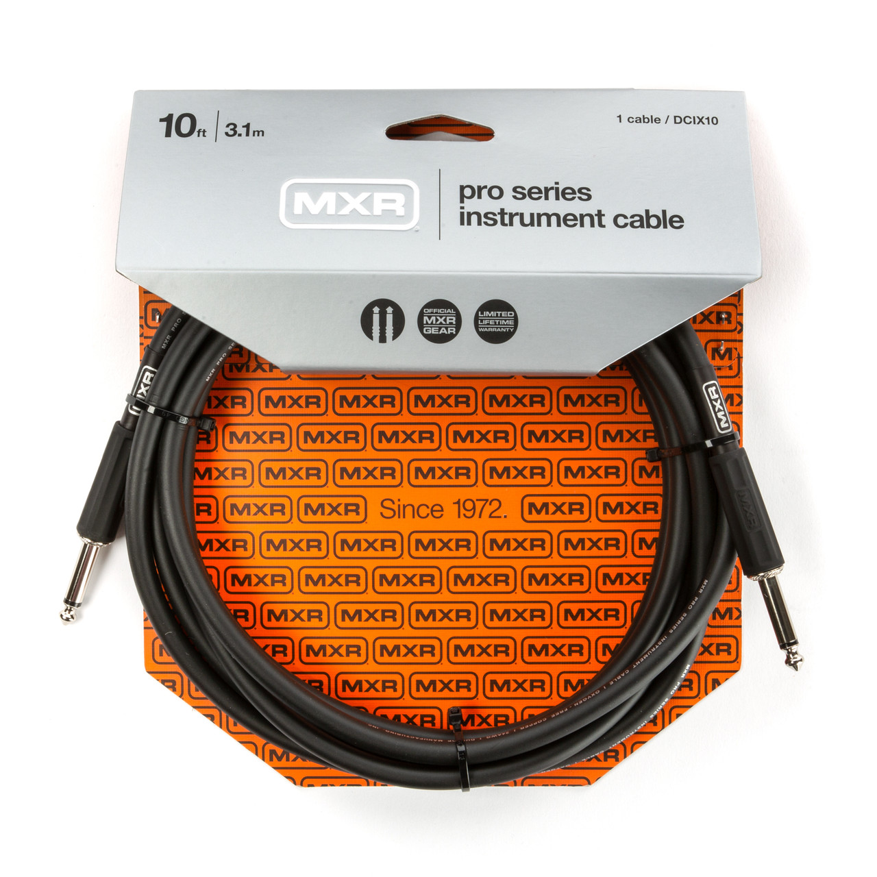 MXR® 10 FT PRO SERIES INSTRUMENT CABLE - STRAIGHT / STRAIGHT - Dunlop