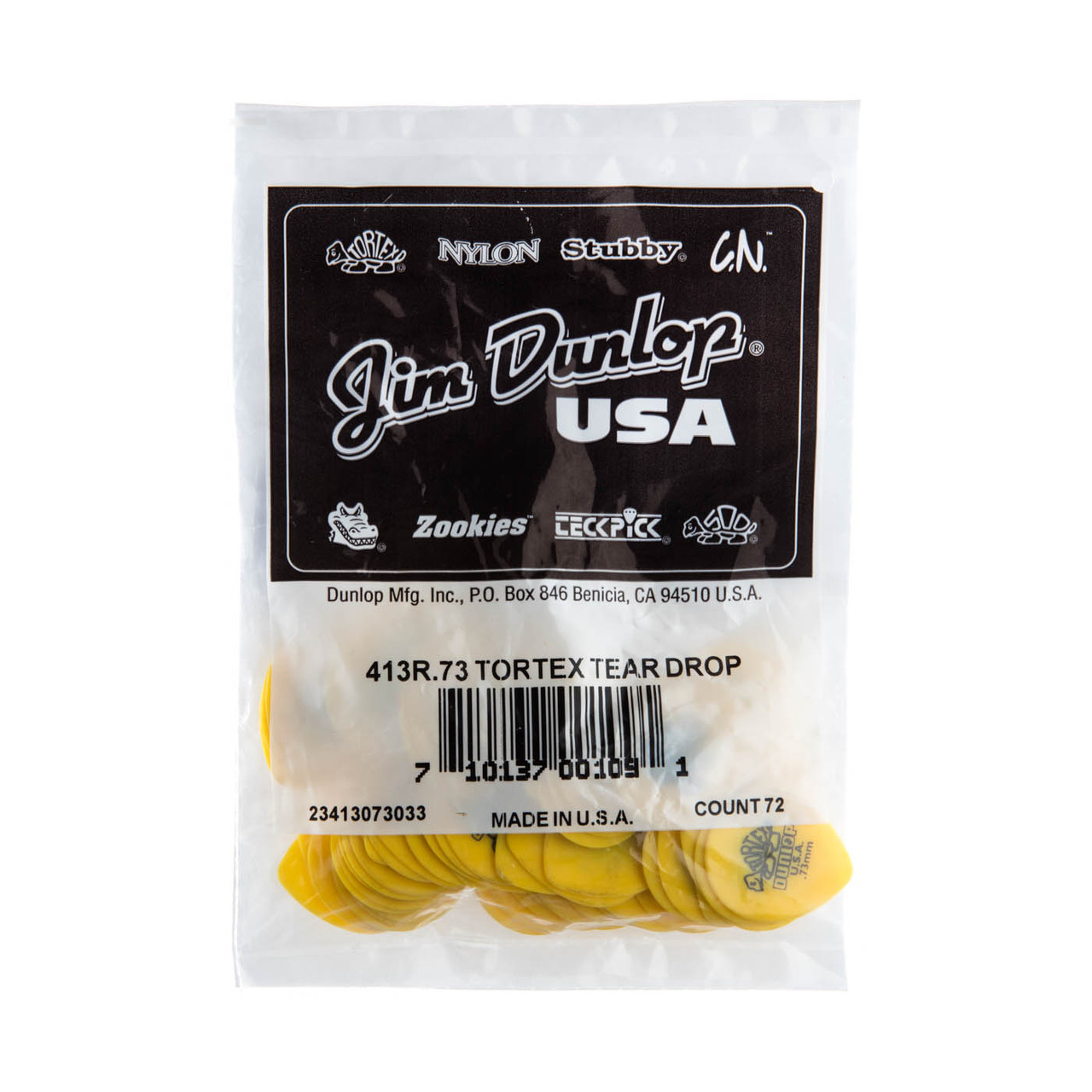 TORTEX® TEARDROP PICK .73MM - Dunlop