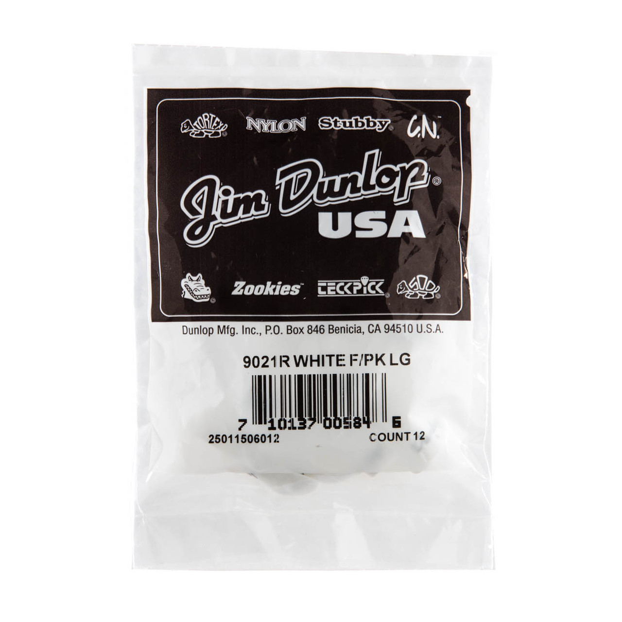 DUNLOP WHITE LARGE FINGERPICKS - Dunlop