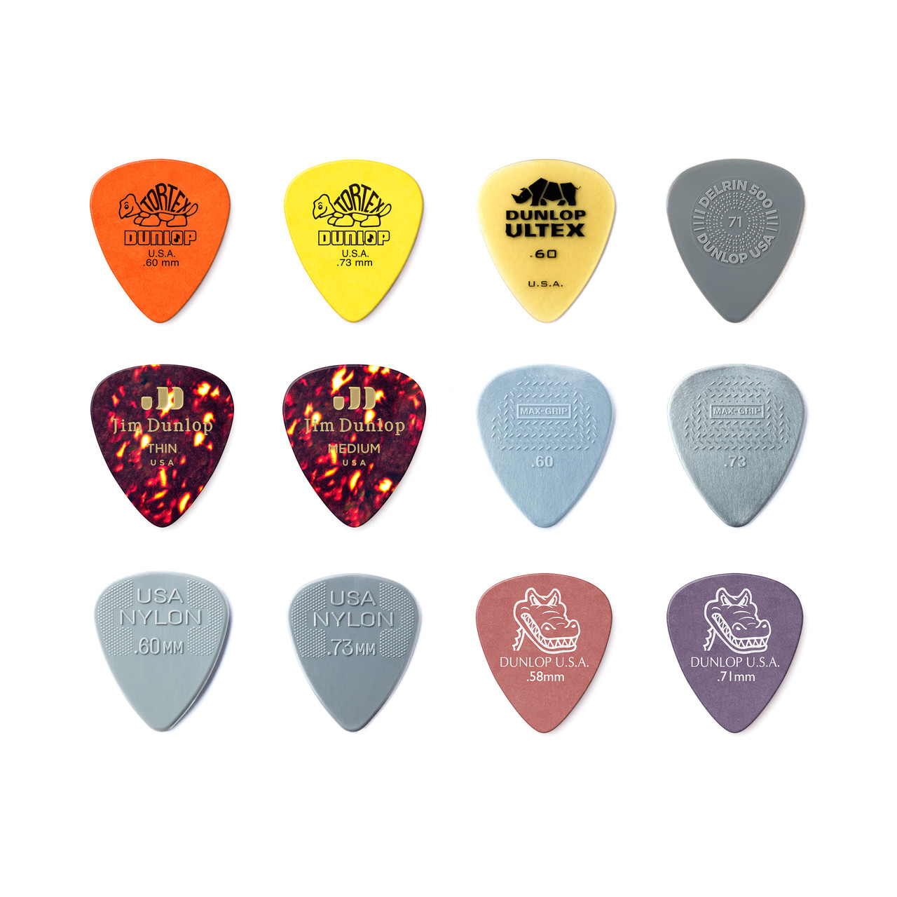 ギター dunlop GUITAR PICK LT/MD VARIETY PACK - 12 PACK - Dunlop