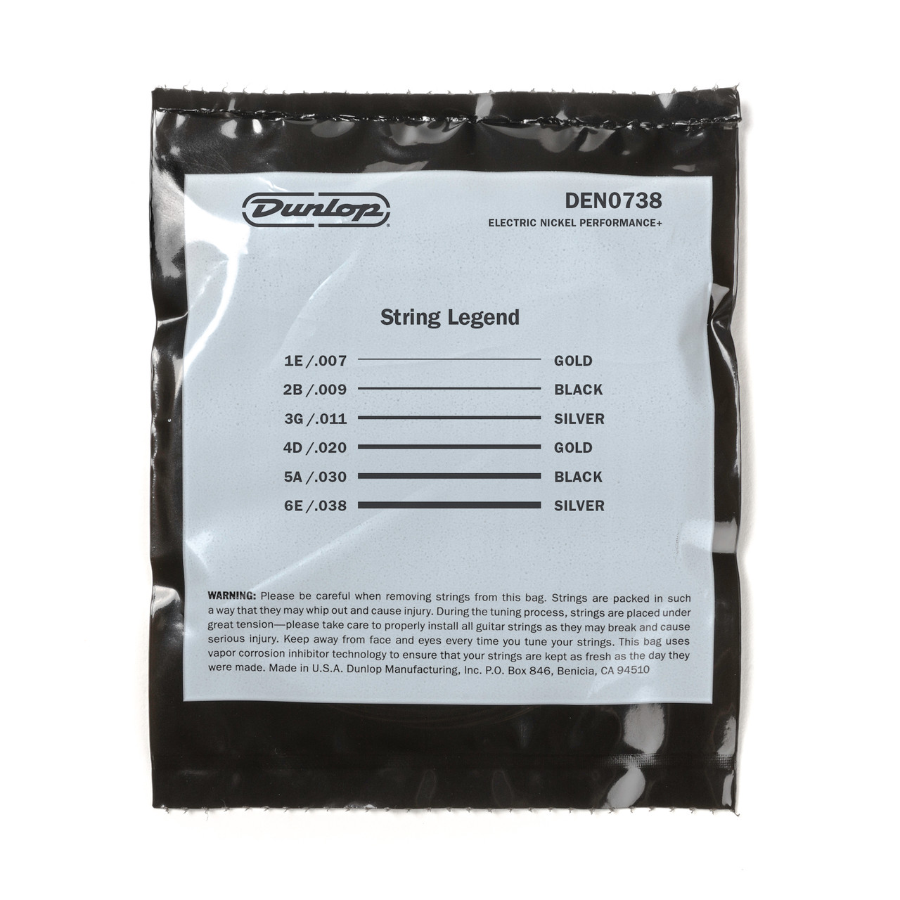 NICKEL WOUND ELECTRIC GUITAR STRINGS 07-38 - Dunlop