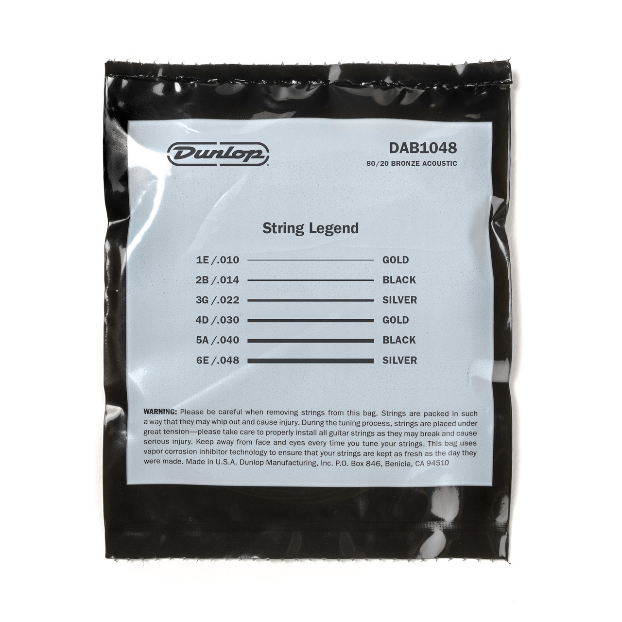 80/20 BRONZE ACOUSTIC GUITAR STRINGS 10-48 - Dunlop