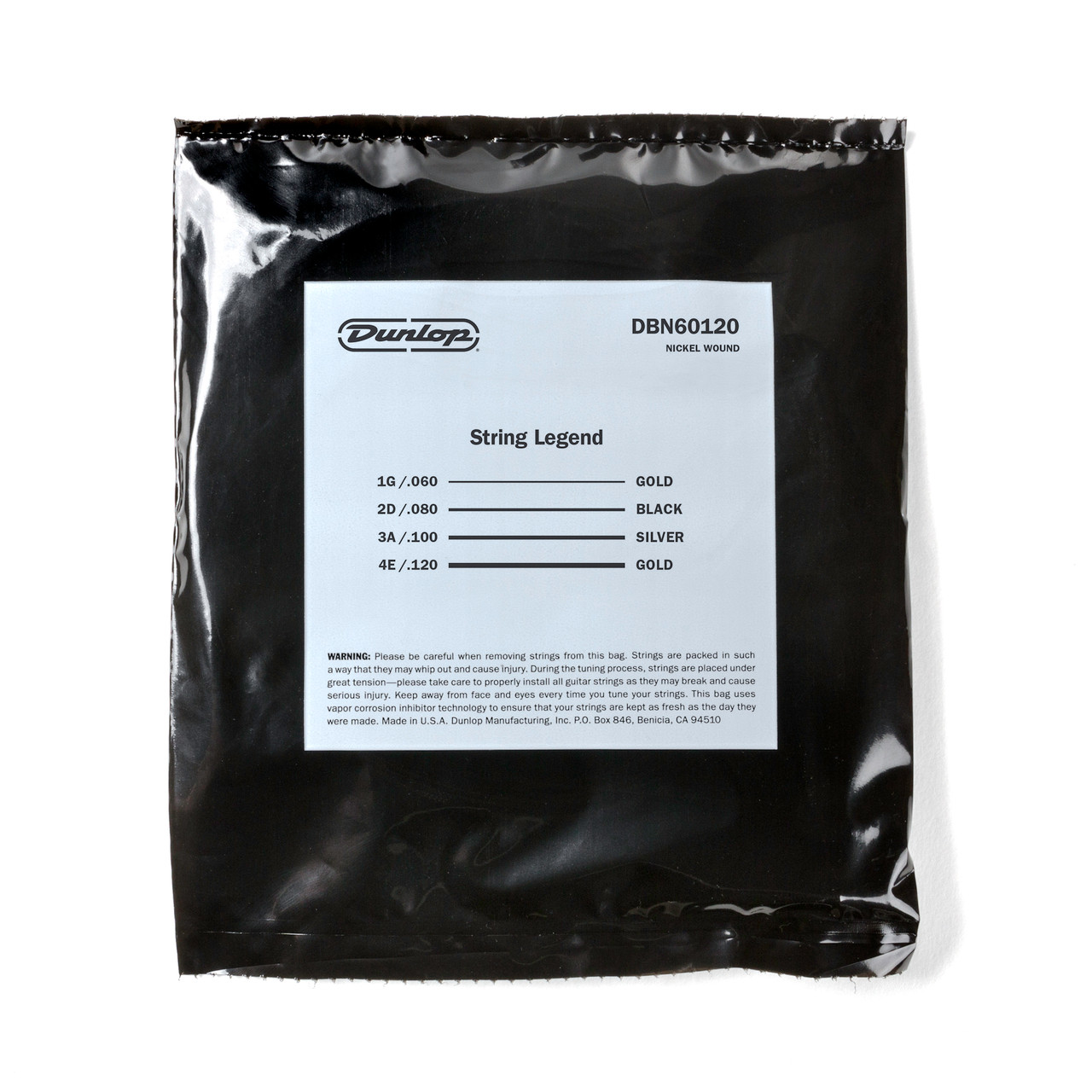 STANDARD SERIES NICKEL WOUND BASS STRINGS 60-120 - Dunlop