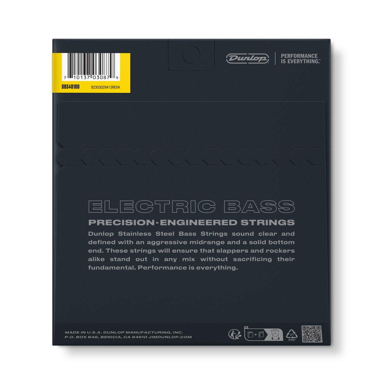 STANDARD SERIES STAINLESS STEEL BASS STRINGS 40-100 - Dunlop