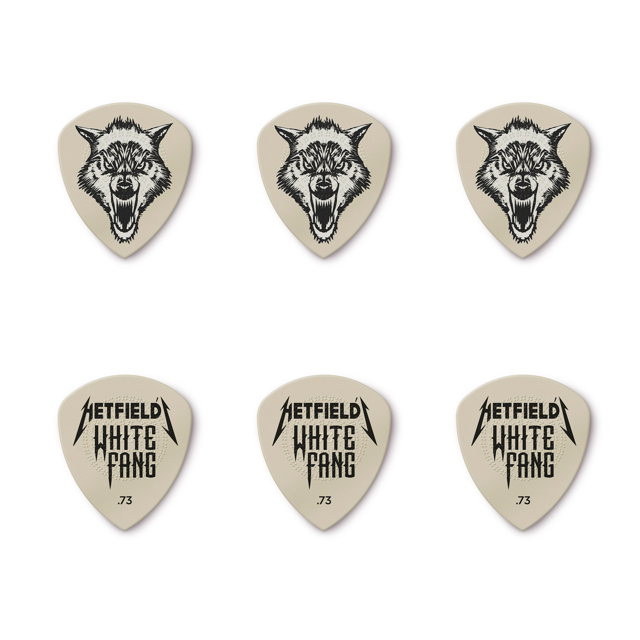 HETFIELD'S WHITE FANG PICK TIN .73MM