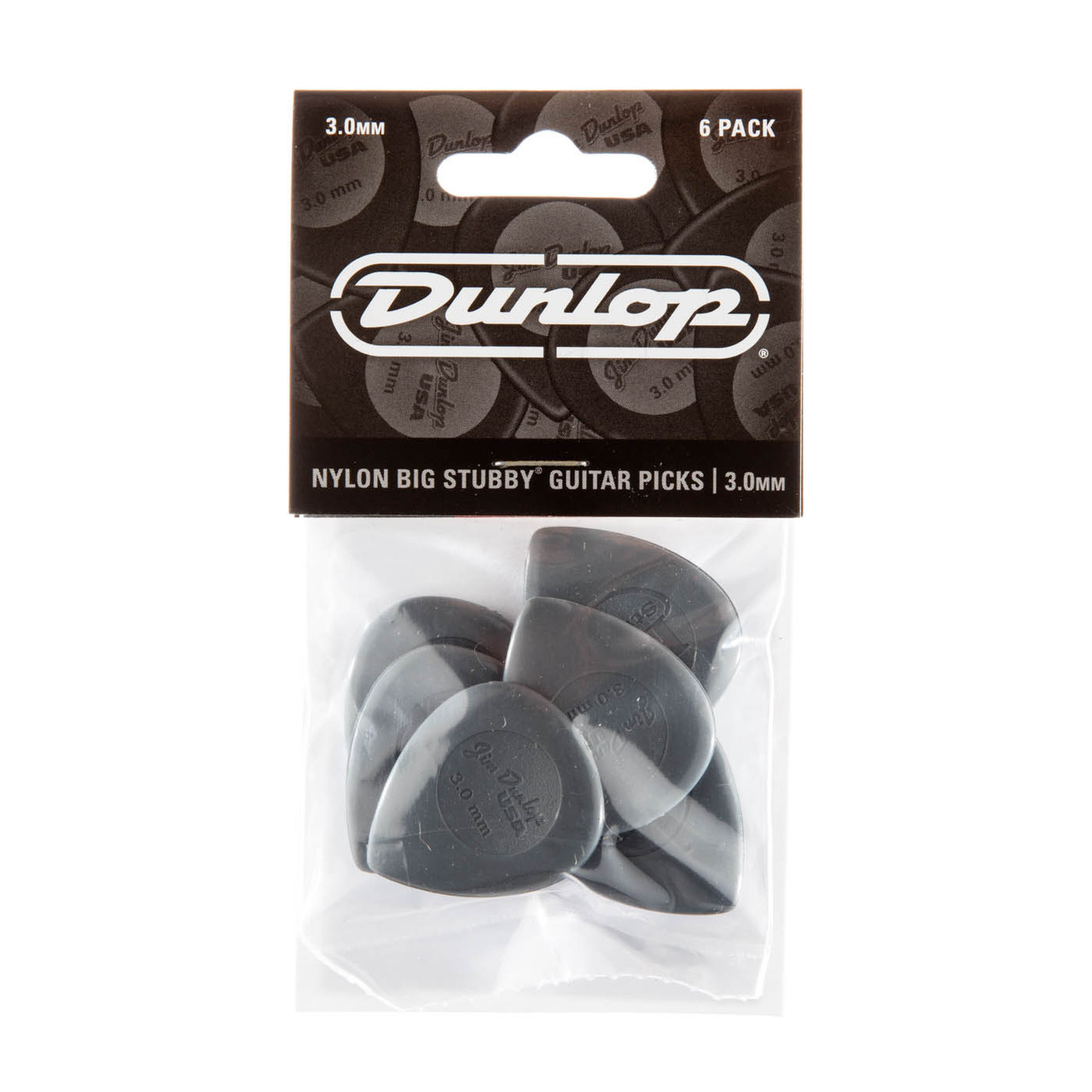 Kit Dunlop Big Stubby de 3 mm con 6 lengüetas, fabricado en un solo