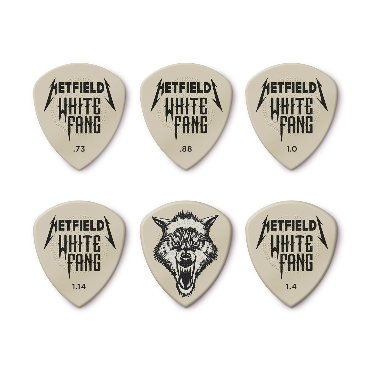 HETFIELD'S WHITE FANG™ CUSTOM FLOW® PICK VARIETY PACK - 6 PACK