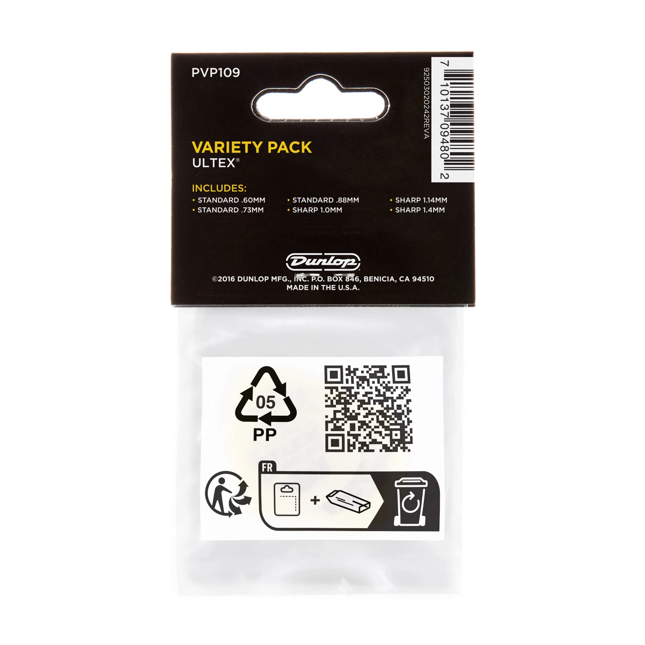 ULTEX® PICK VARIETY PACK - 6 PACK PVP109 guitar pick image 2.
