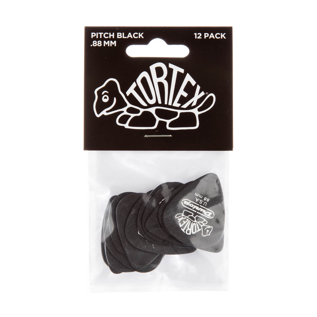 TORTEX® PITCH BLACK STANDARD PICK .88MM - Dunlop