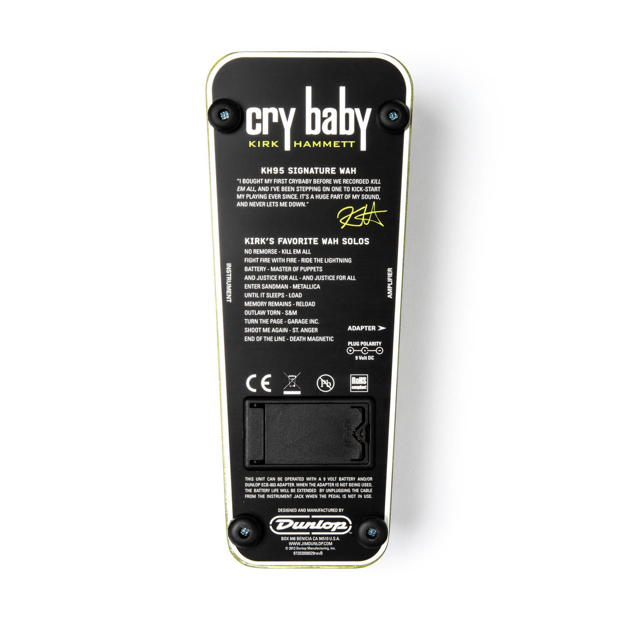 KIRK HAMMETT CRY BABY® WAH - Dunlop