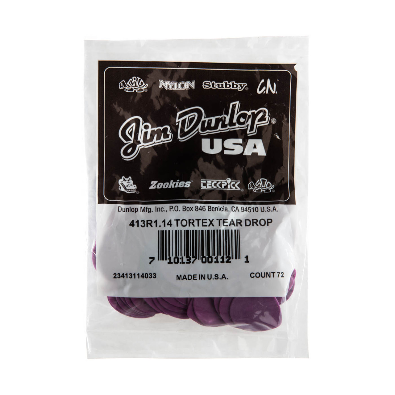TORTEX® TEARDROP PICK 1.14MM - Dunlop