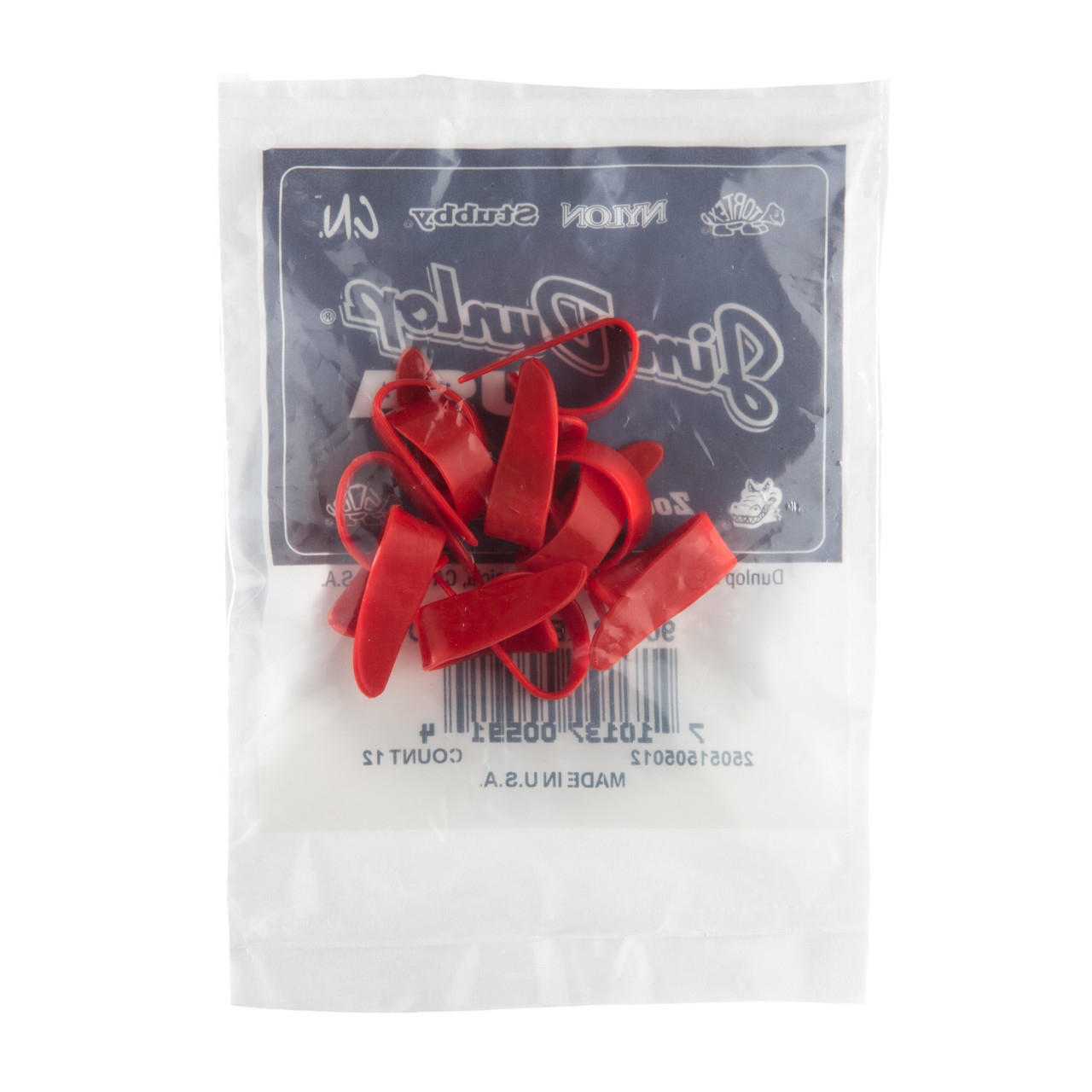 DUNLOP RED THUMBPICK MEDIUM - 12 PACK - Dunlop