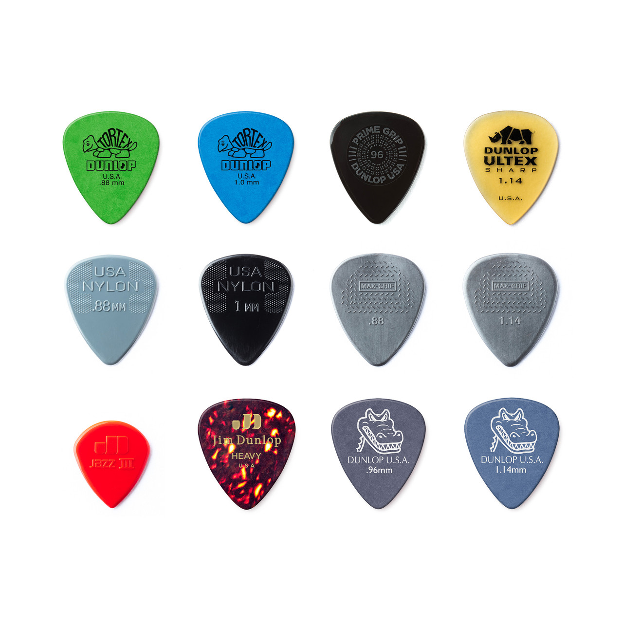 GUITAR PICK MD/HV VARIETY PACK - 12 PACK - Dunlop
