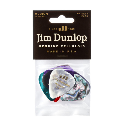 GUITAR PICK LT/MD VARIETY PACK - 12 PACK - Dunlop