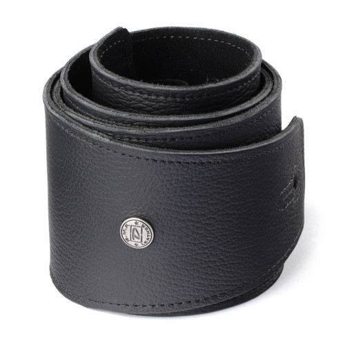 BMF 3.5 IN TRIPLE BLACK GUITAR STRAP BMF10BK image 1.