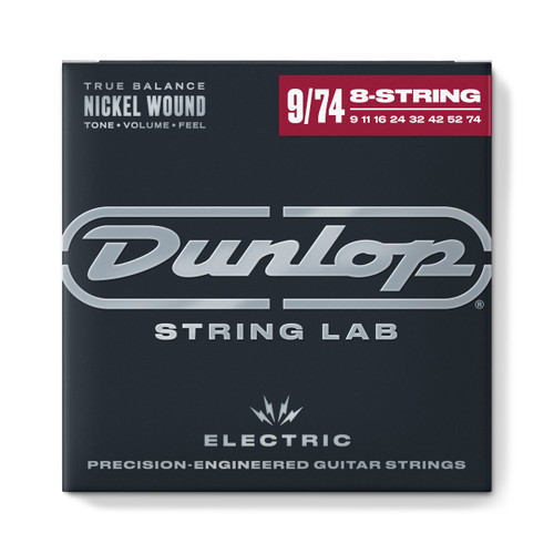 NICKEL WOUND ELECTRIC GUITAR STRINGS 09-74 | 8-STRING DEN09748 image 1.
