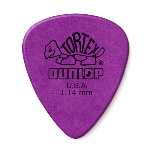 TORTEX® PITCH BLACK STANDARD PICK 1.14MM - Dunlop