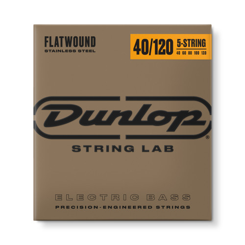 SUPER BRIGHT STAINLESS STEEL BASS STRINGS 40-120 | 5-STRING - Dunlop