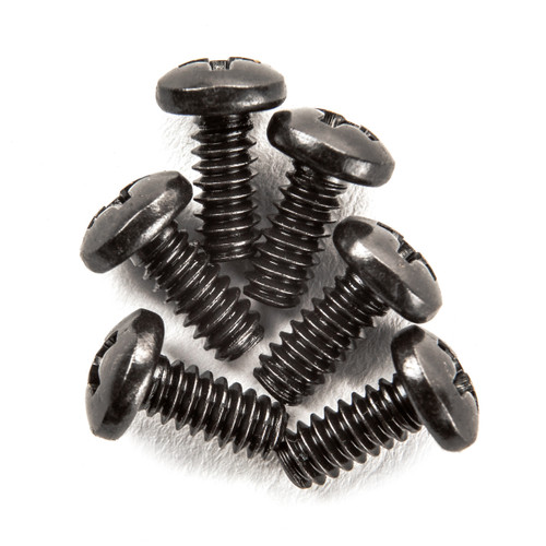 PHILLIPS HEAD MACHINE SCREWS, BLACK - BAG OF (6) - Dunlop