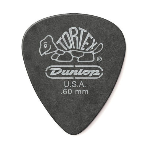 TORTEX® PITCH BLACK STANDARD PICK .60MM 488-060 guitar pick Image 1.