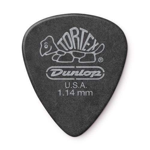 TORTEX® PITCH BLACK STANDARD PICK 1.14MM 488-114 guitar pick Image 1.