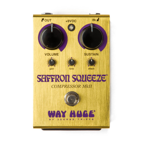 WAY HUGE® SAFFRON SQUEEZE™ COMPRESSOR WHE103 guitar effects pedal Image 1.
