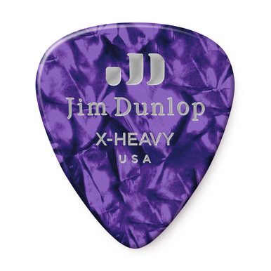 CELLULOID PURPLE PEARLOID PICK EXTRA HEAVY - Dunlop