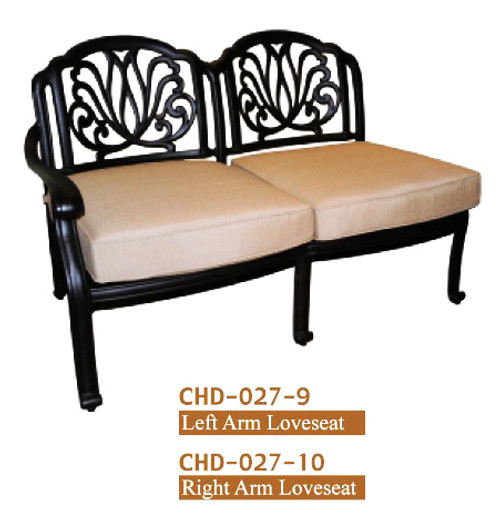 DWL Garden Lillian Left Arm Loveseat